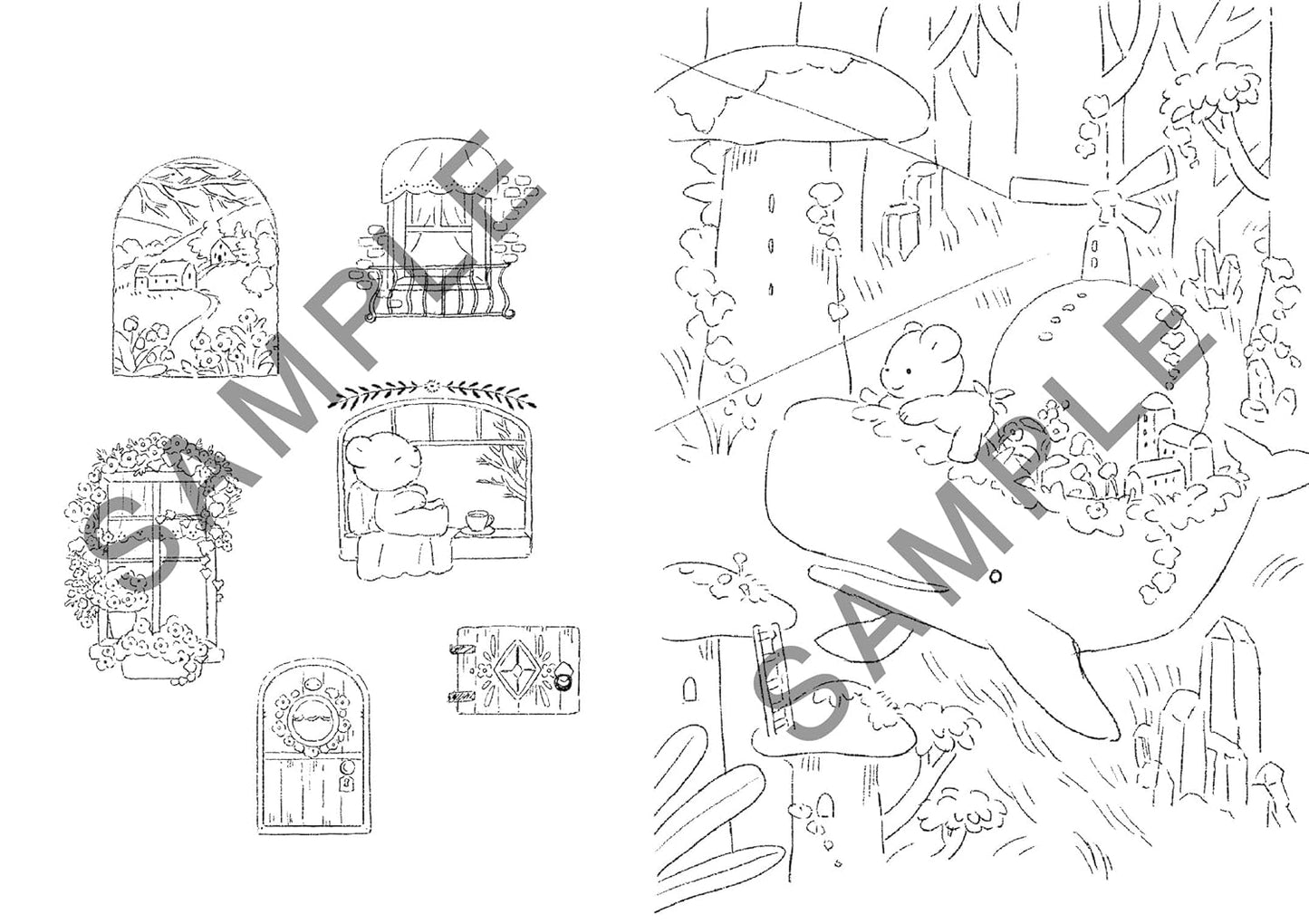 Fairy Tale World Coloring Book : Japanese Coloring Book
