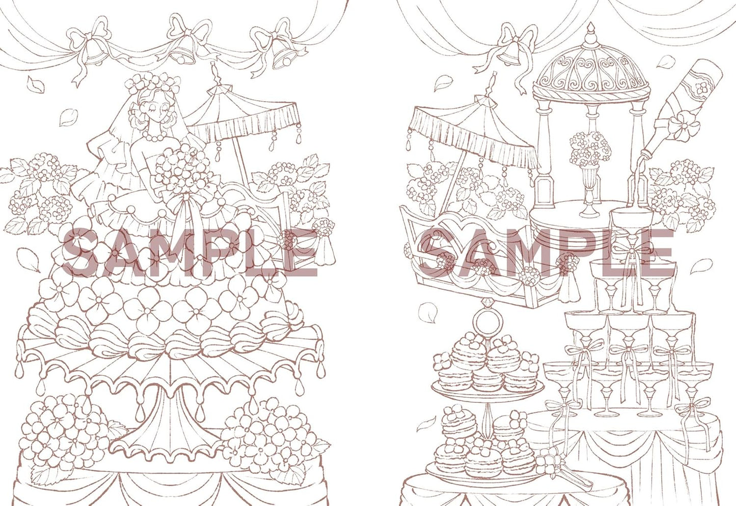 Teatime In Wonderland Coloring Book by Saiga Sai : Japanese Coloring Book