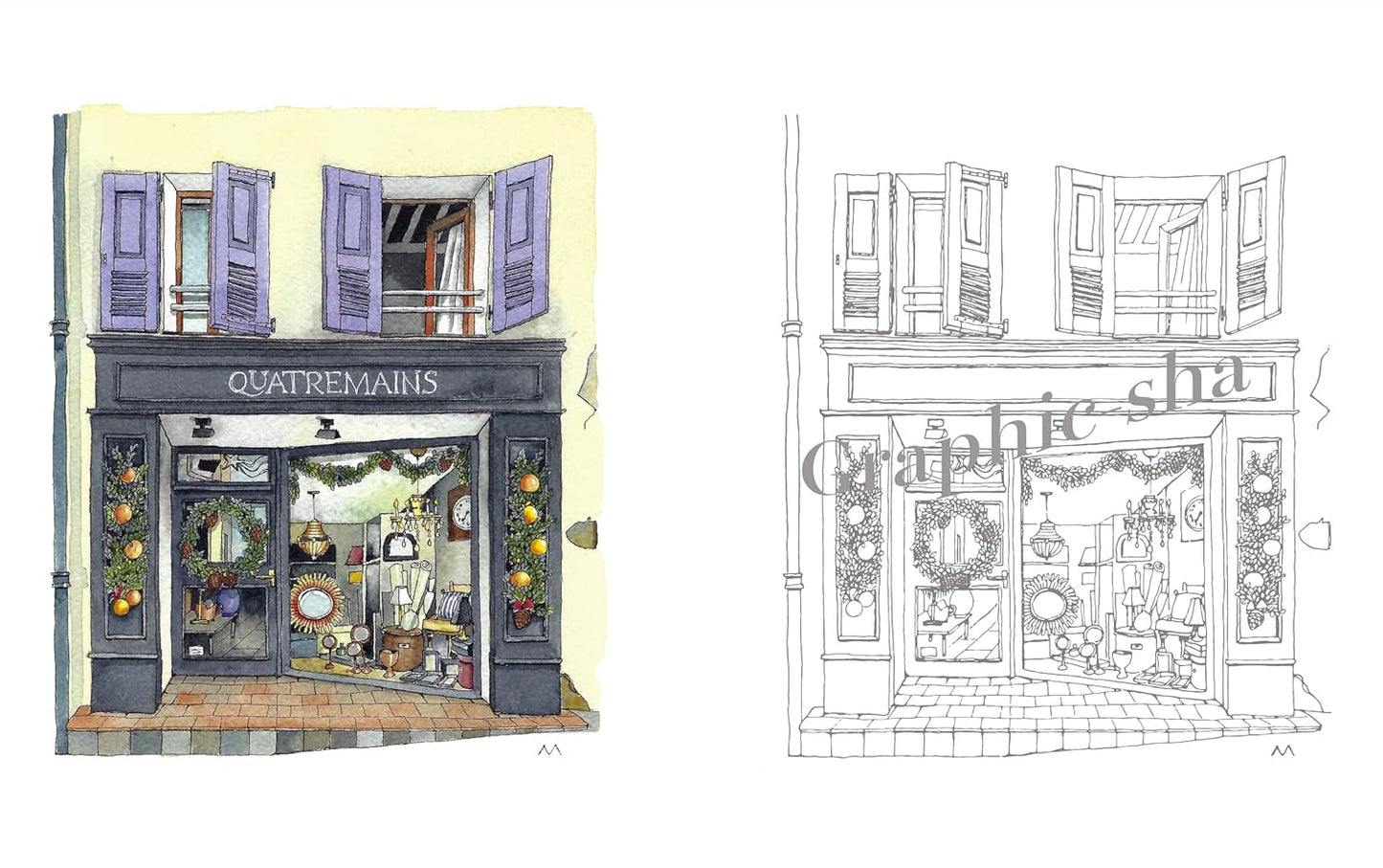 Storefront Japanese Coloring Book By Urban Anna