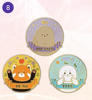 [collaboration cafe] When the Third Wheel Strikes Back : Metal Badge set