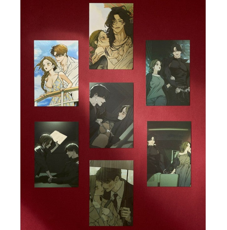 [pre-order] Tears on a Withered Flower : Illustration Postcard Book 19+