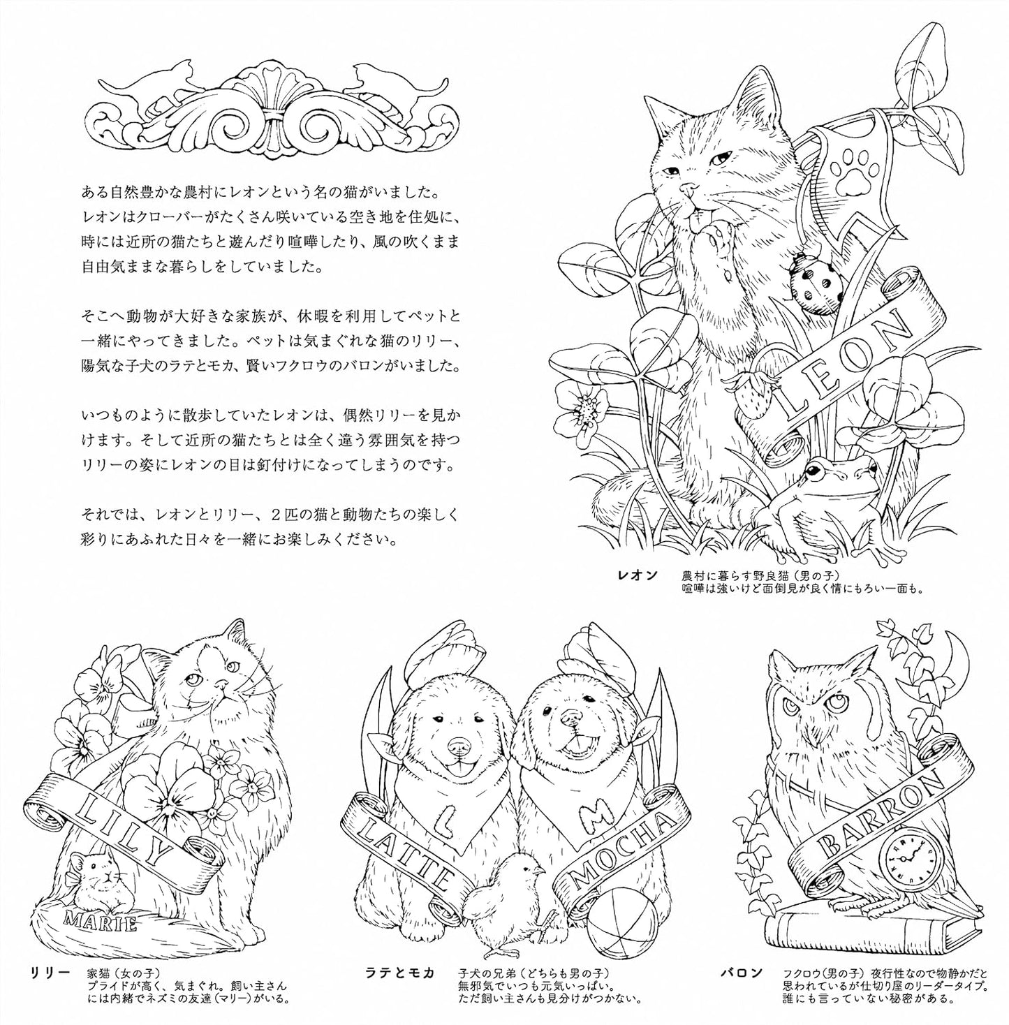 Leon's Journey Coloring Book(Japanese) by Kanoko Egusa