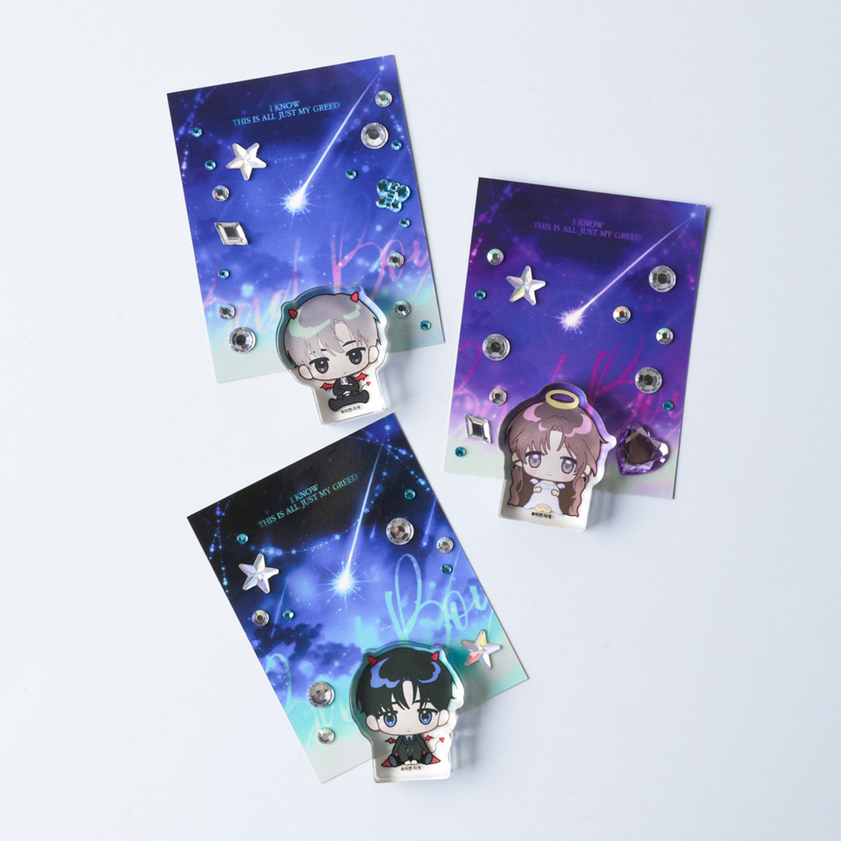 Be A Bad Boy! : Mini Acrylic Block Set