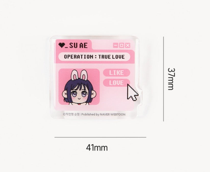 Operation: True Love : Acrylic Magnet Clip Set