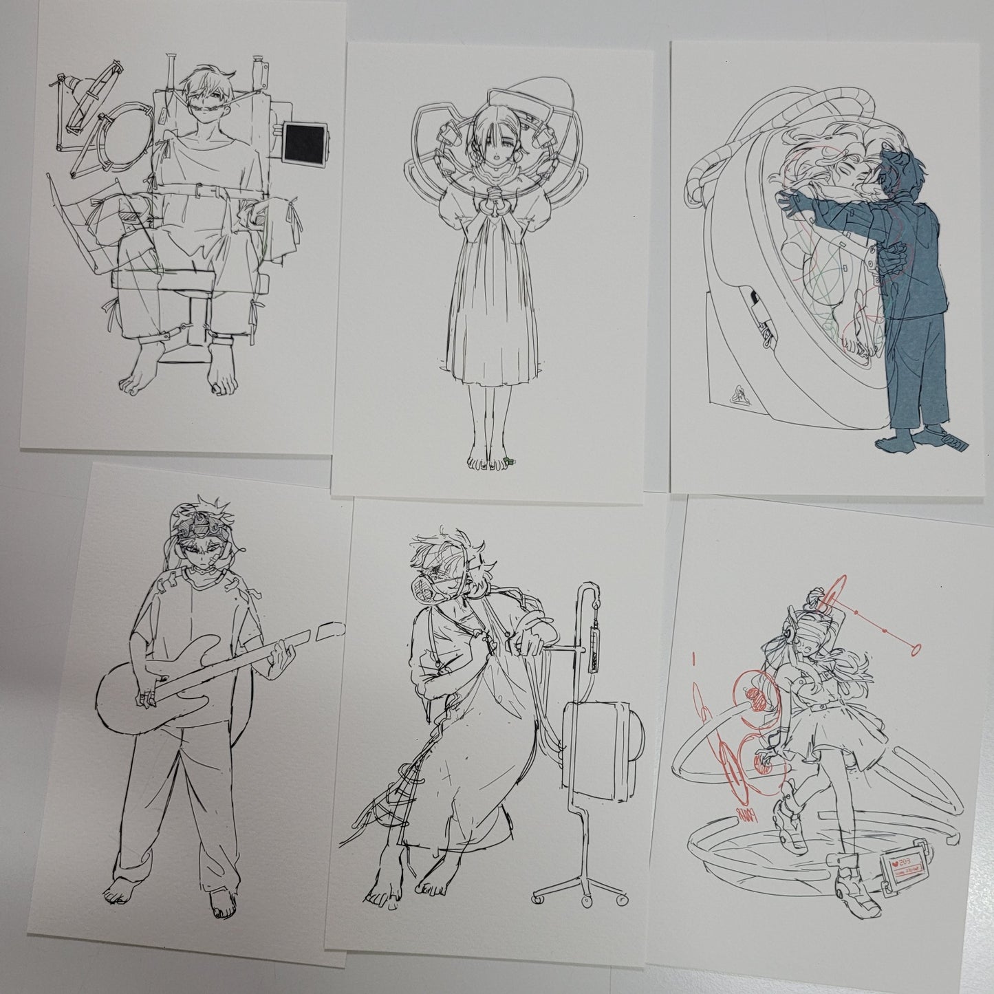 ALIEN STAGE : 6 Postcards