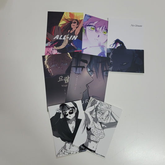 ALIEN STAGE : 5 Postcards + 2 Printed Photos