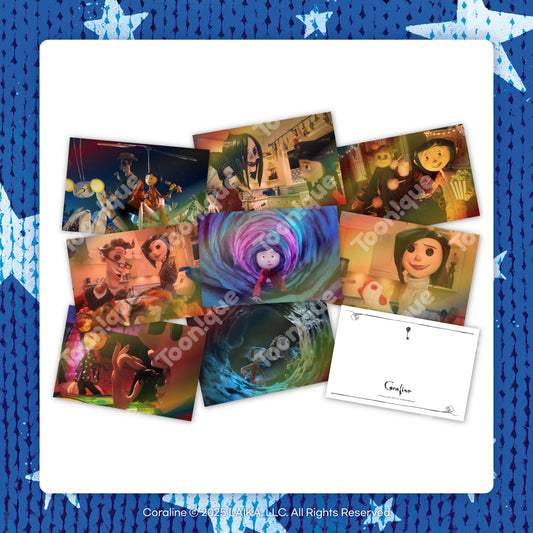 Coraline : Double-sided Illustration Postcard SET