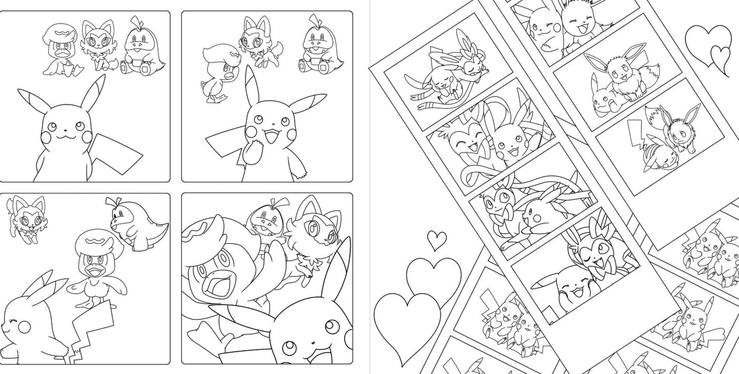 My friend Pikachu Coloring Book, pokemon Official coloring book