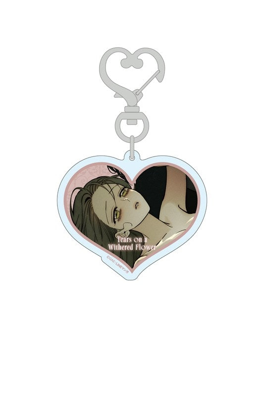 [Pre-order][POP-UP Animate Japan]Tears on a Withered Flower : Heart-shaped Acrylic Keychain Set
