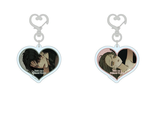 [Pre-order][POP-UP Animate Japan]Tears on a Withered Flower : Heart-shaped Acrylic Keychain Set