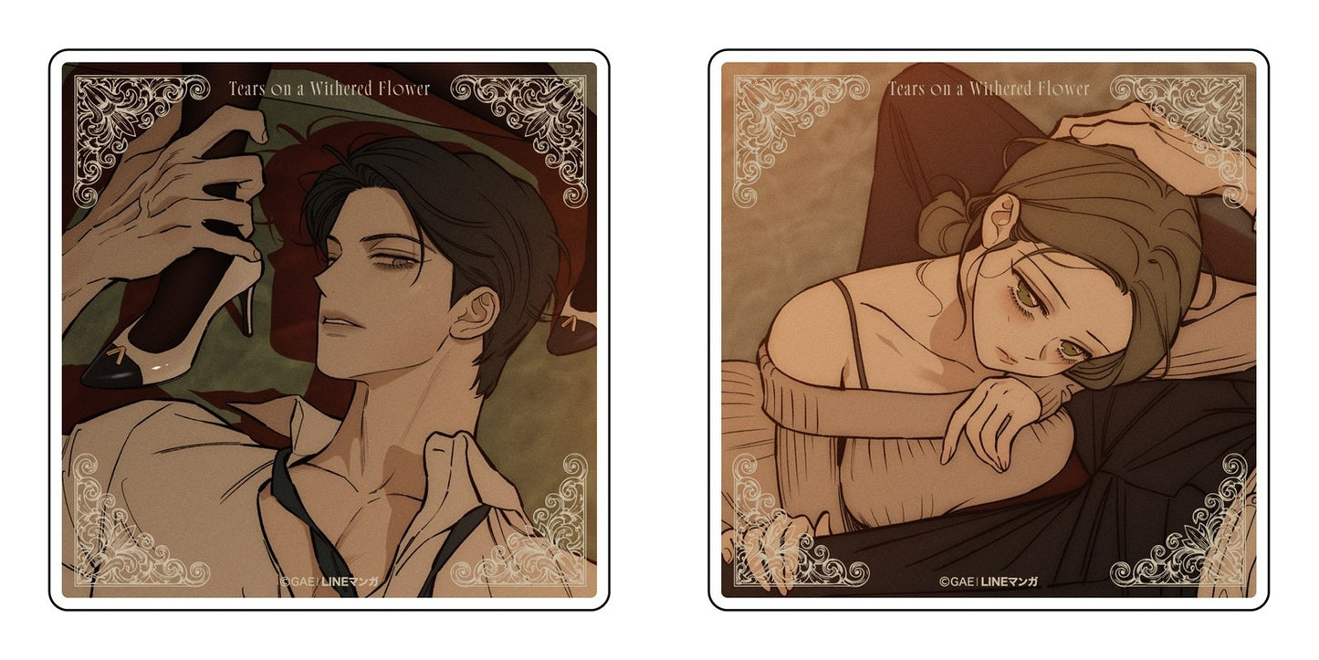 [Pre-order][POP-UP Animate Japan]Tears on a Withered Flower : Coaster Set
