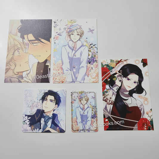 The Villainess Flips the Script : 3 postcards & Photocard, Paper Coaster