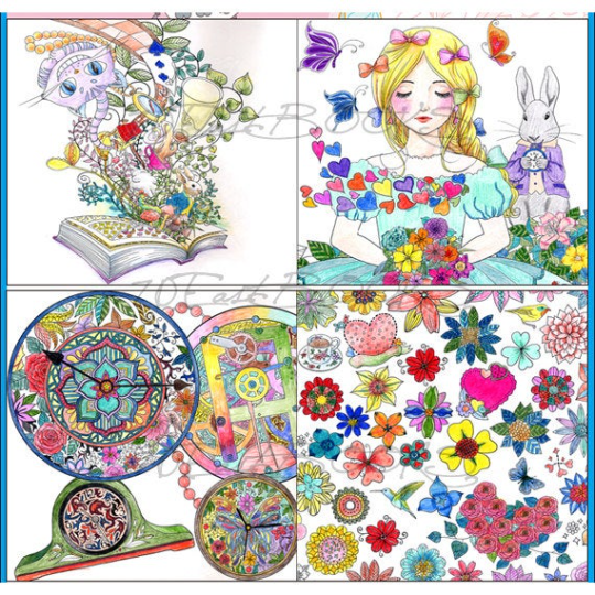 [COLORING] Remember Alice Coloring Book for adult - Invitation to Alice in Wonderland colouring book