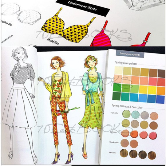 Image Coloring Book for adult : Fashion Illustration Colouring Book