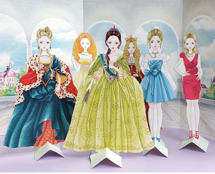 Queen's Fashion Paper Doll book by Ahn