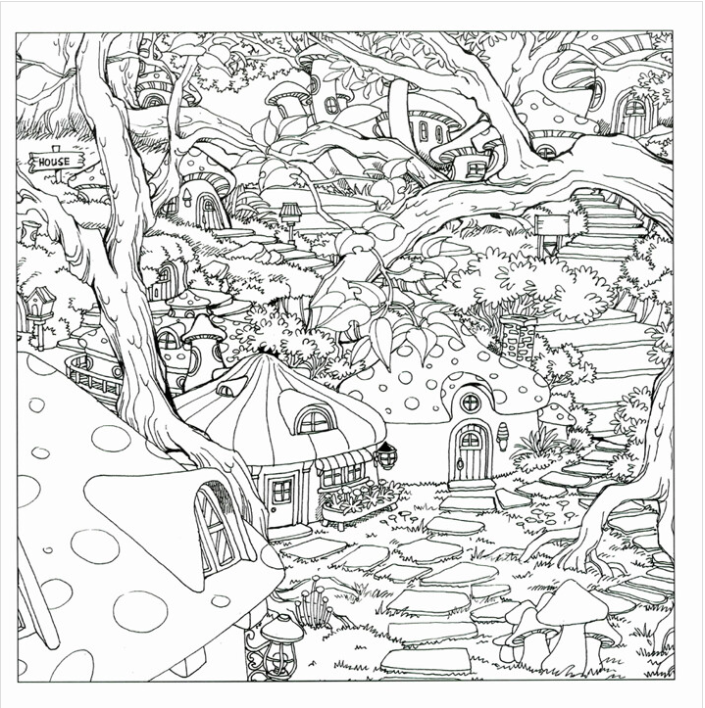 Color of Dream Coloring book by Kwon jung-mi