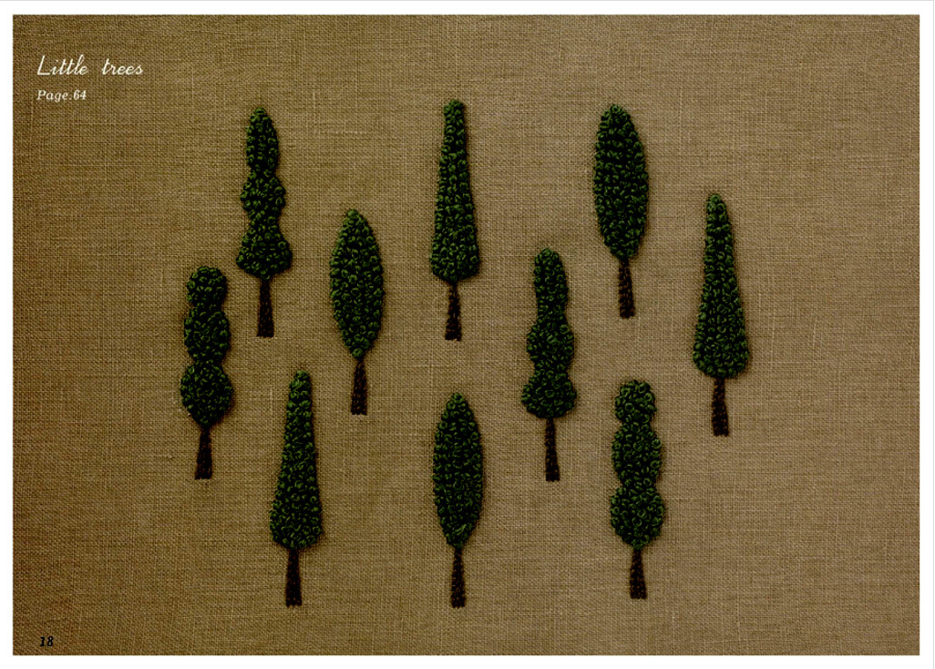Embroidery life to enjoy in 2 two colors by Yumiko Higuchi