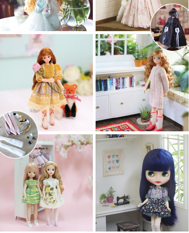 1/6 scale doll sewing and crochet Clothes Book by 4 doll artists : out ...