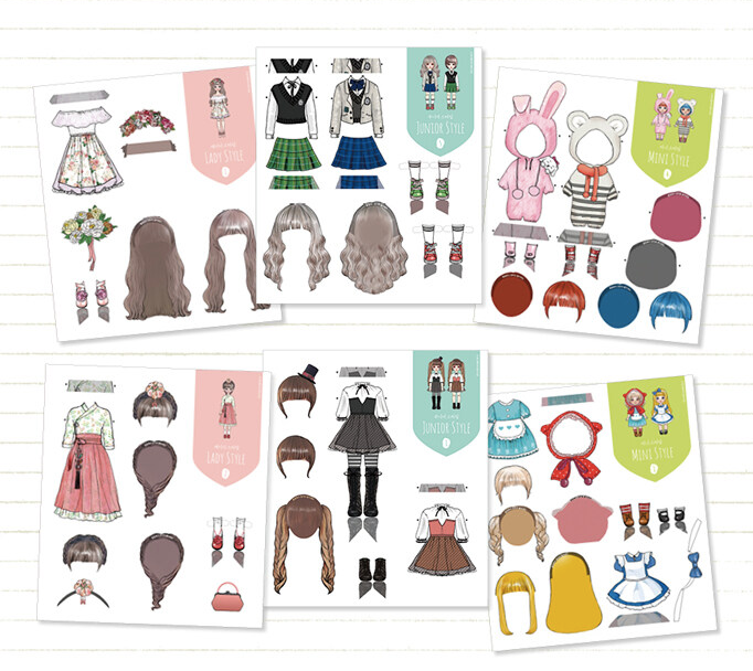 Paper doll book by pinkgroove