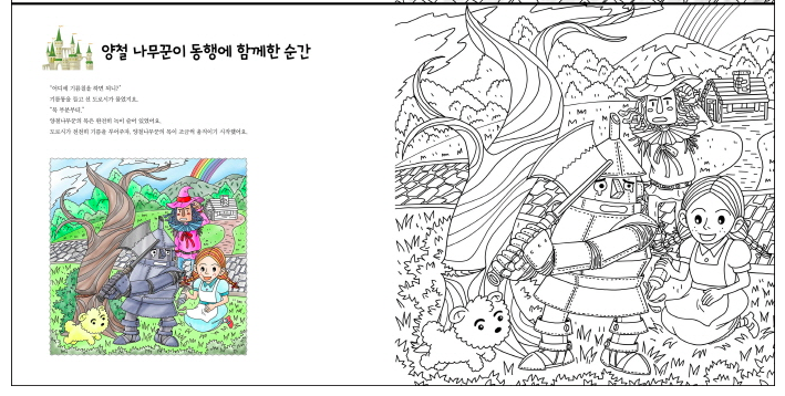 The Wonderful Wizard of OZ Coloring book