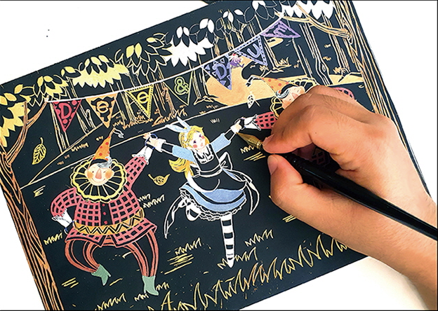 Scratch Art For Kids Golden Colorful Rainbow Scratch Paper - Temu Austria