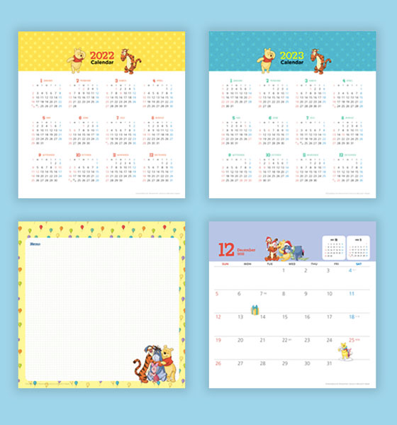 2022 Winnie the Pooh Desk Calendar