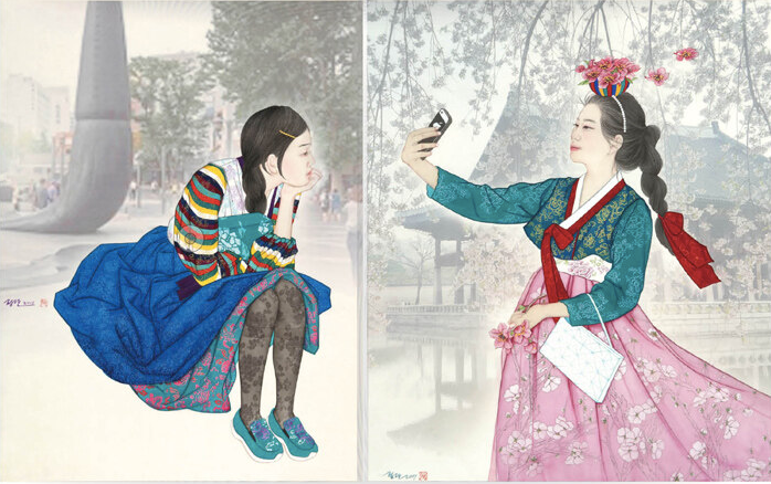 [Surprise sale] Beauty Portrait Coloring book, Oriental Painting book