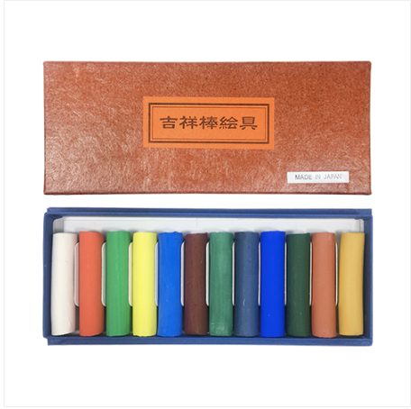 KISSHO Stick color 12 set - Bong-Chae (stick pigments) for Minhwa(korean traditional art)