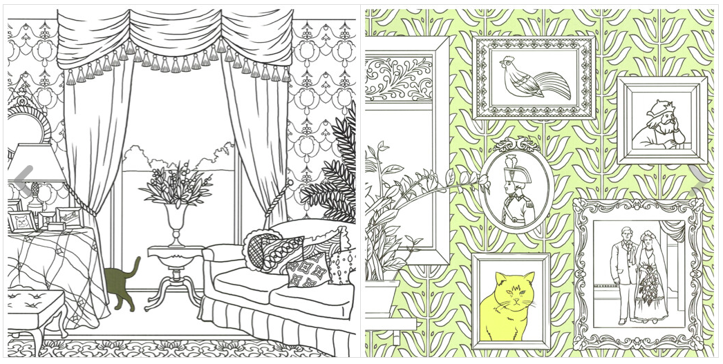 Welcome to the doll's house coloring book