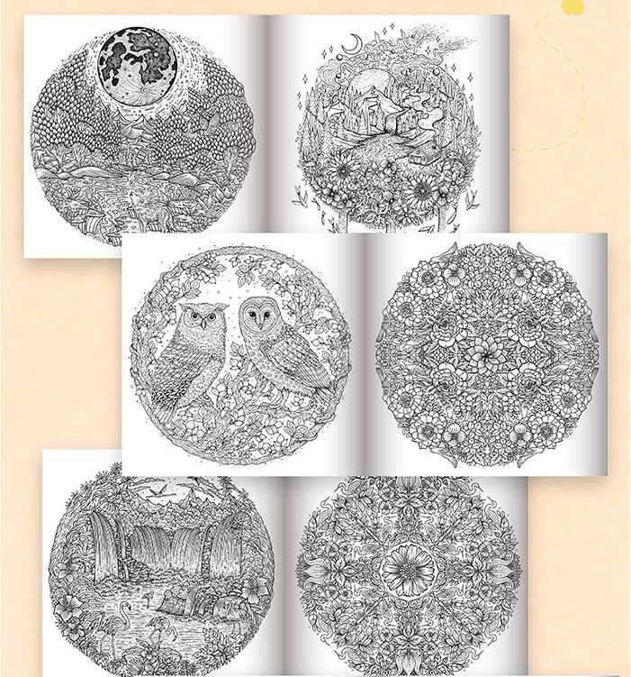 Circle of Life, Nature Mandala coloring book by Melpomeni Chatzipanagiotou