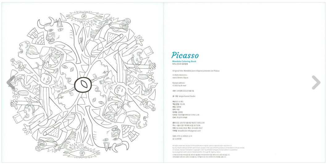 Picasso Mandala Coloring Book