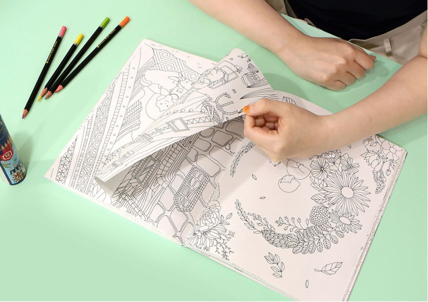 Color Drawing, You and I Coloring book