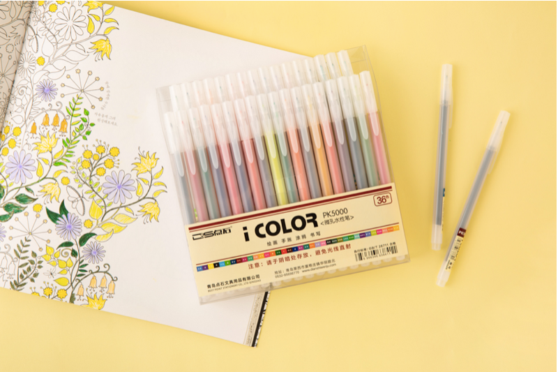 i Color water-based pen 36 colors Set