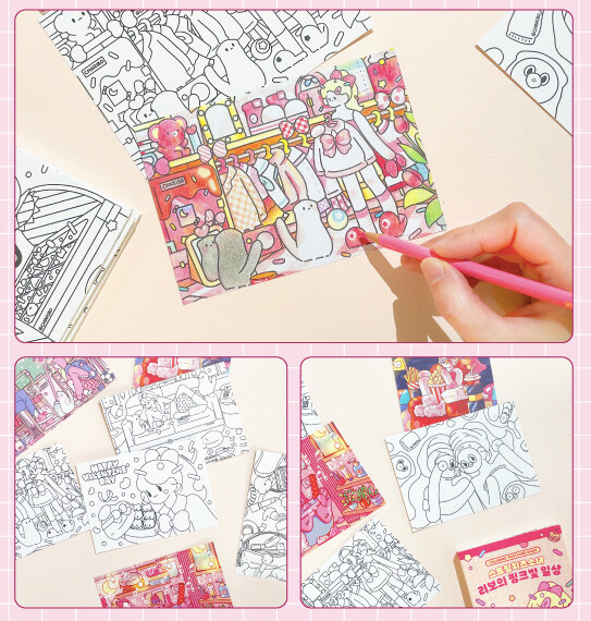 CHARIBO ART Coloring Postcard Book(2022)