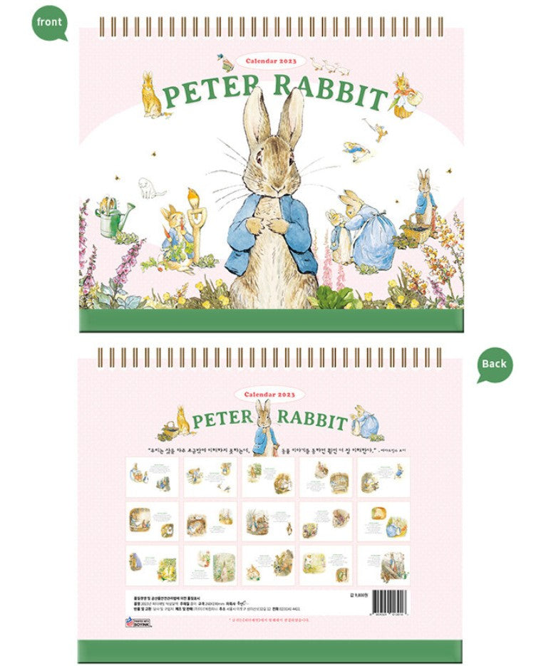 Pest Rabbit Calendar Peter Rabbit 2023 Desk Calendar – 70EastBooks
