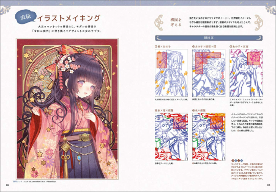 Retro-modern Kimono Girl Character Design Book