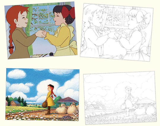 Anne of Green Gables coloring Postcards book(Hardcover, Premium Edition) vol. 2