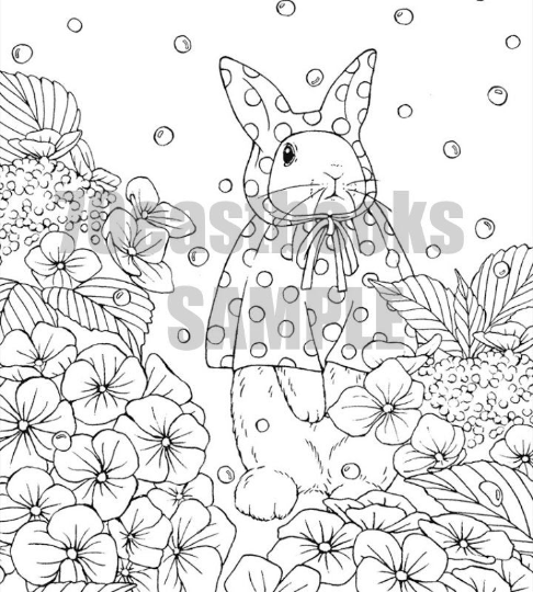 Waltzes for the Seasons Colouring Post card Book by Kanoko Egusa
