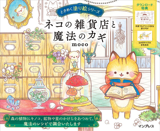 Moco Coloring book : The Cat General Store and the Magic Key (Feb,2023)