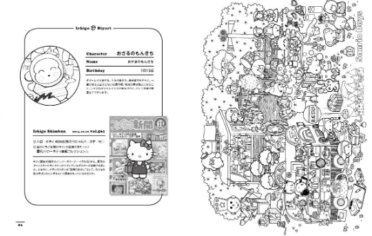 Sanrio Character Coloring Book Strawberry Day