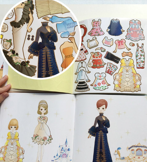 STICKER BOOK / Fashion Queen Sticker Book - Doll sticker Book