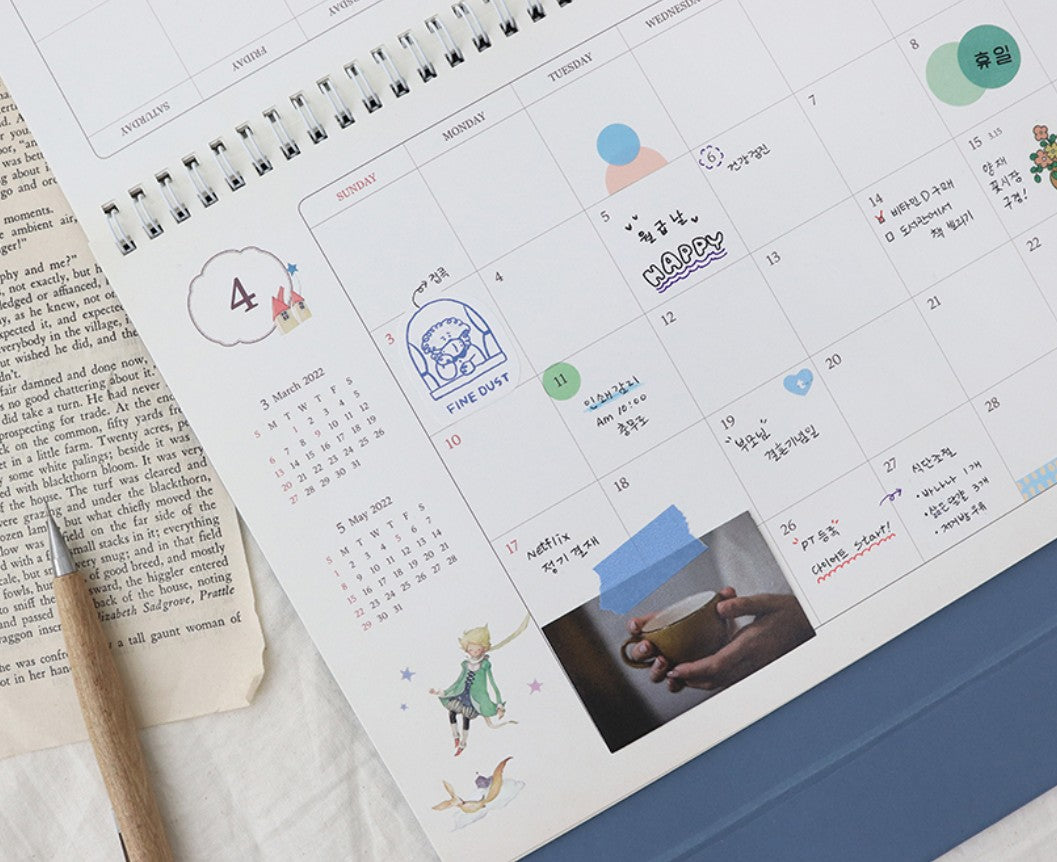 INDIGO 2022 The Little Prince Desk Calendar 2 Types