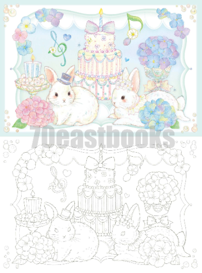 Dream Color of 12 months Coloring Postcards Book