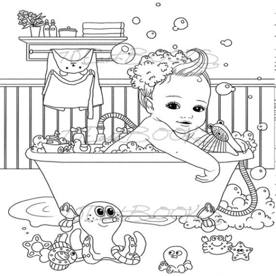 My Lovely Baby Coloring Book for adult