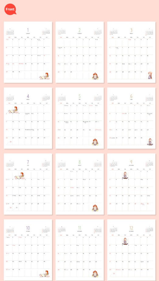 Anne of Green Gables × marimong 2023 Desk Calendar-2