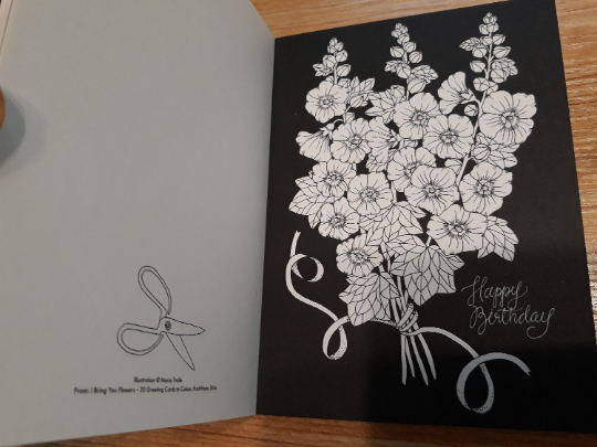 I Bring You Flowers : 20 Greeting Cards to Color by Maria Trolle