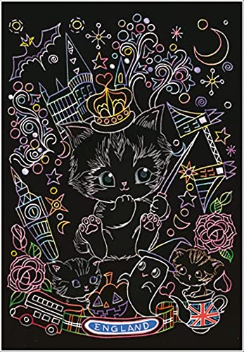 World's kitten Japanese Scratch Book