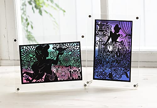 Disney Princess Stained Glass Healing Japanese Scratch Art for