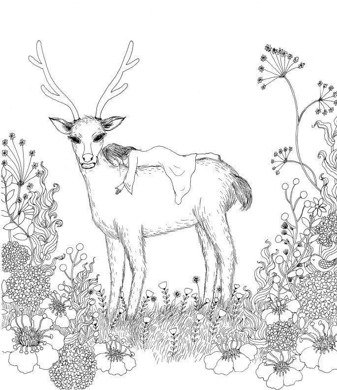 Fantasy Forest coloring book