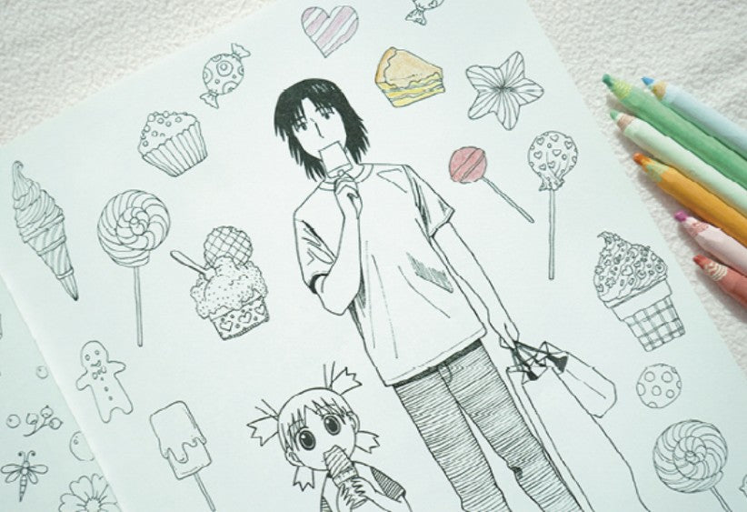 [COLORING] YOTSUBA&I coloring and stickers Book by Kiyohiko Azuma